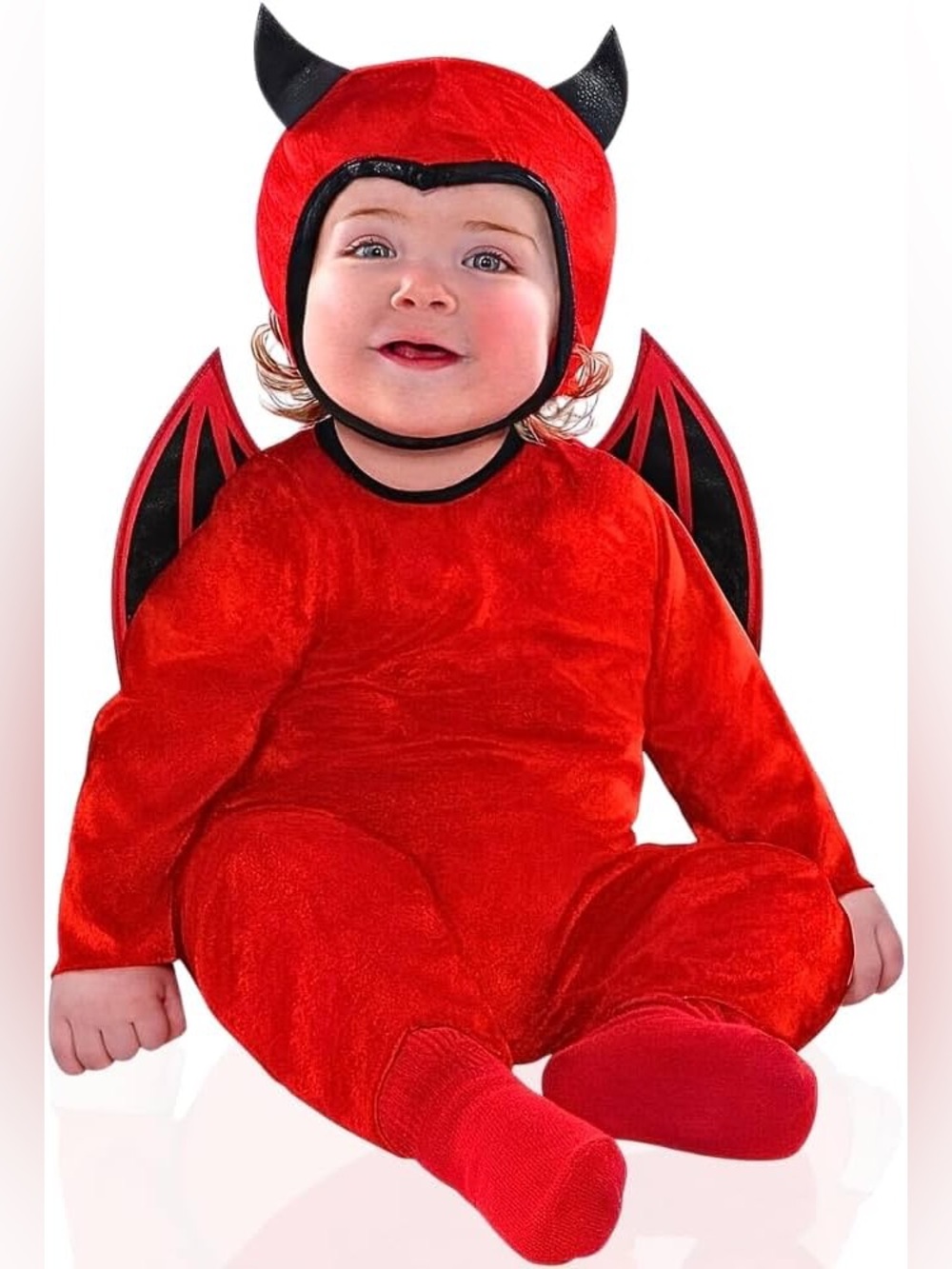 Red Devil Baby Costume
